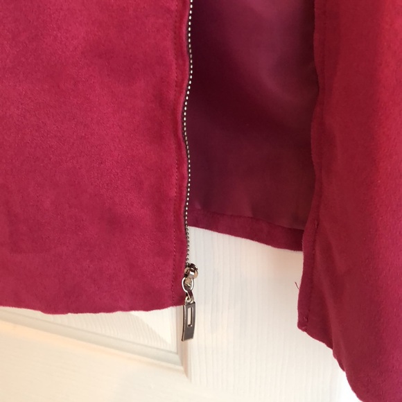 Evan-Picone suede-style lined blazer. Zip front. Women’s size 12. - Picture 4 of 6